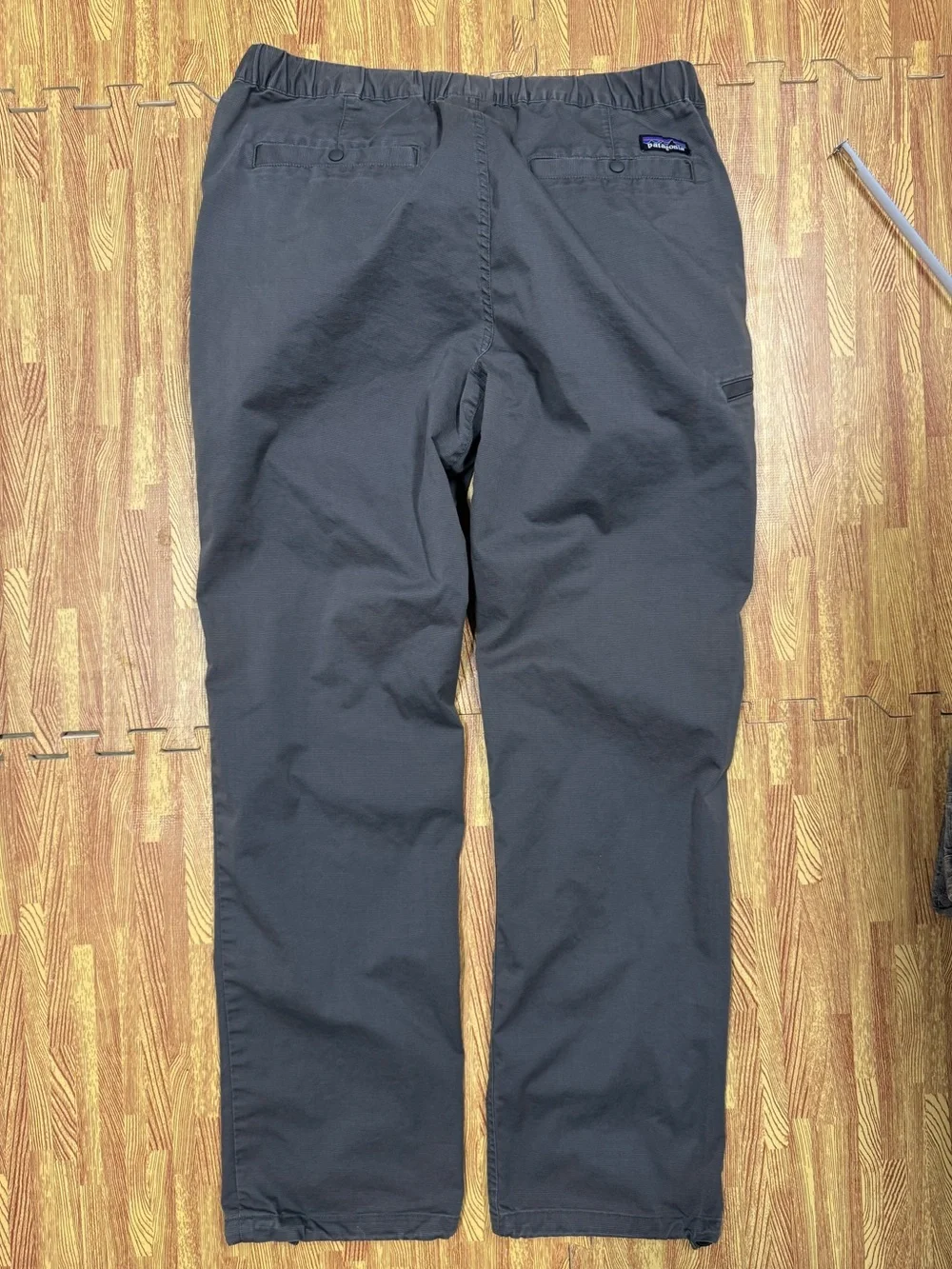 Patagonia Performance Gi IV Belted Pants Organic Cotton Gray Mens Large Hiking